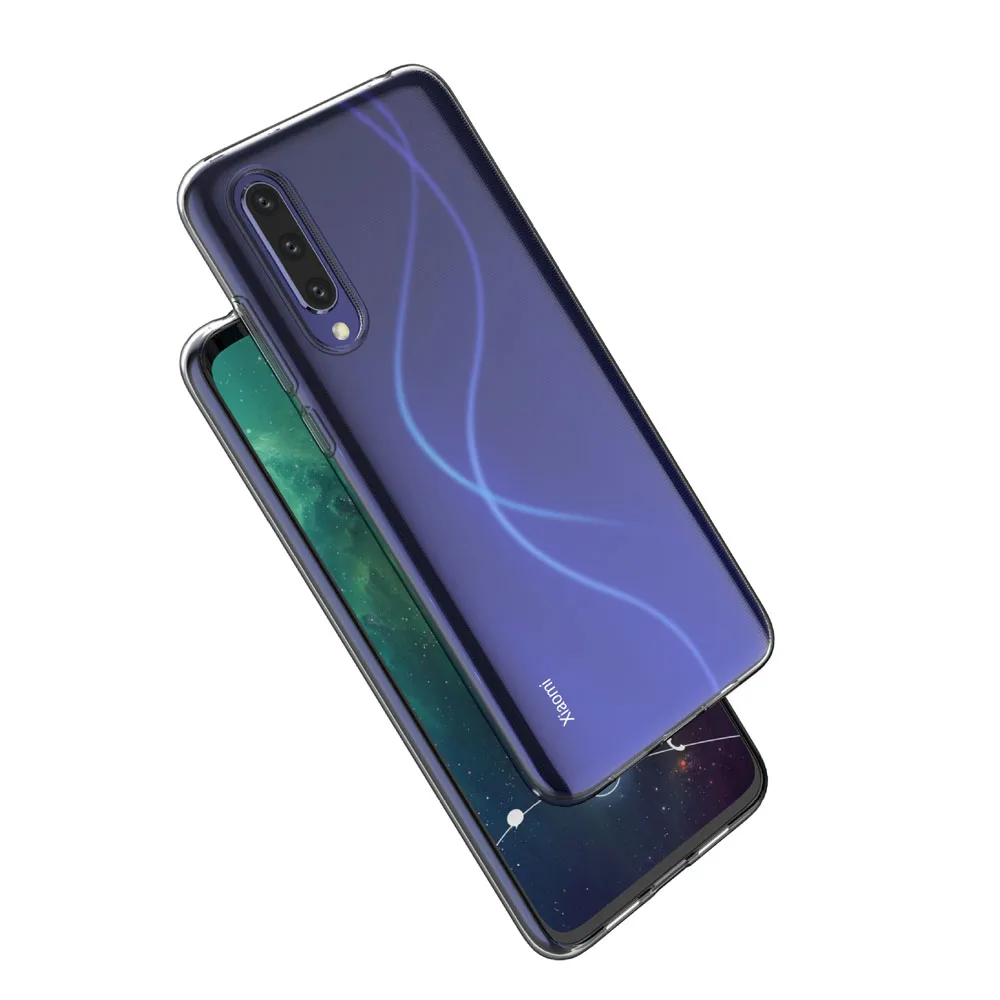 Прозрачный чехол для Xiaomi Mi9 lite прозрачный мягкий термополиуретановый