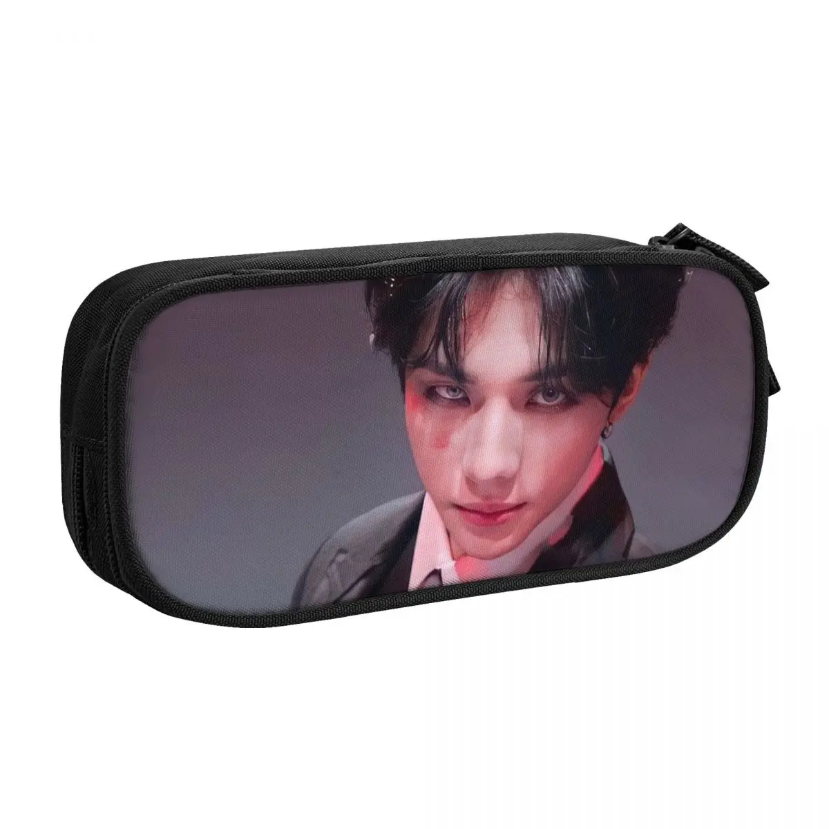 Hyunjin Pen Box Student School Anime Zipper Pen Bag Child Stationery Bag pencase Gift