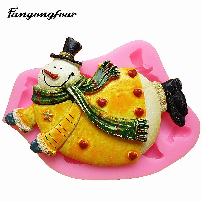 

Форма для смолы Fan Yong четыре летающих снеговика