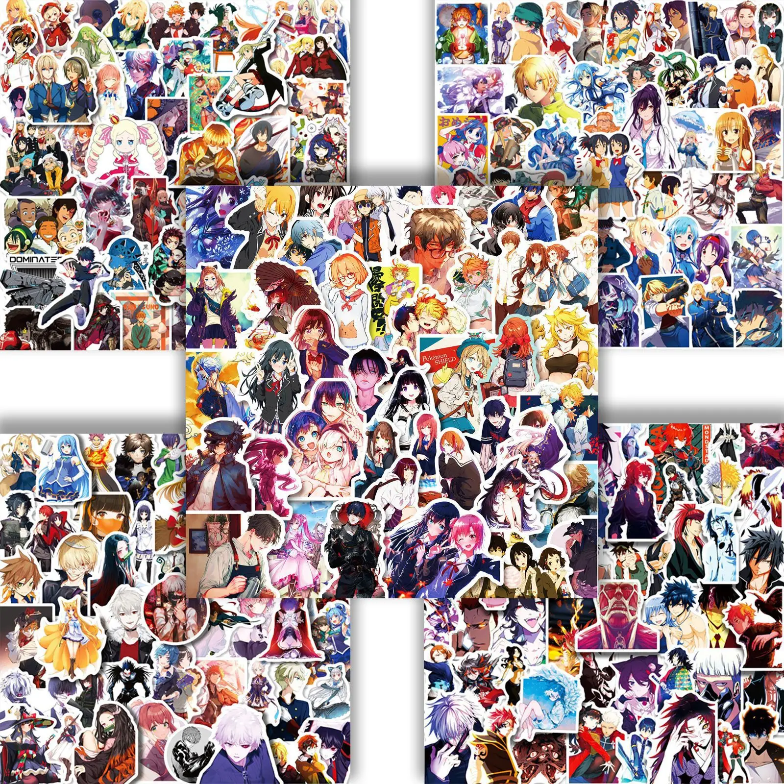 

50pcs Japanese Anime Series Graffiti Stickers with Various Styles To Match Kawaii Stickers for Diary Stationery Laptops Phone