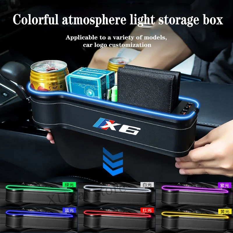 

Car styliny Inner seat crevice storage box/bag Holder Phone Box For Left hand drive For BMW 6 Series E63 E64 E60 E61 E65 E67 E70