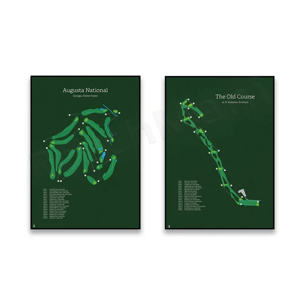 Национальный курс гольфа Augusta (Дом мастеров) старый Святого Эндрюса (Шотландии)