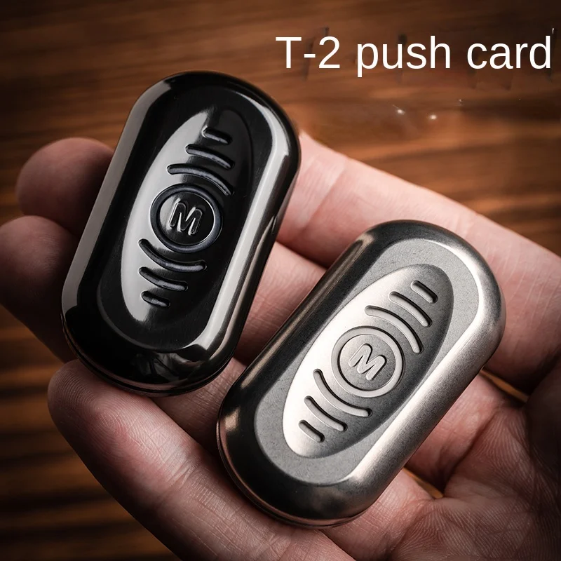 T-2 Push Bang Brand T2 Magic Play Pop Coin Fingertip Gyro Metal Useful Tool for Pressure Reduction Rhythm Toy EDC enlarge