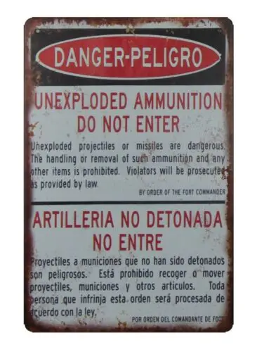 Старый ваш дом опасность-Peligro неразорвавшиеся боеприпасы не входят в