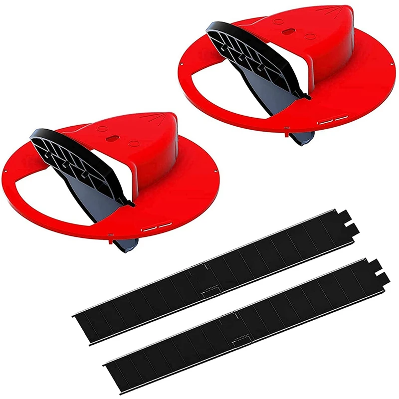 

Mouse Trap 2 Pack, Flip N Slide Bucket Lid Rat Trap, Auto Reset Multi Catch Mice Trap,5 Gallon Bucket Compatible