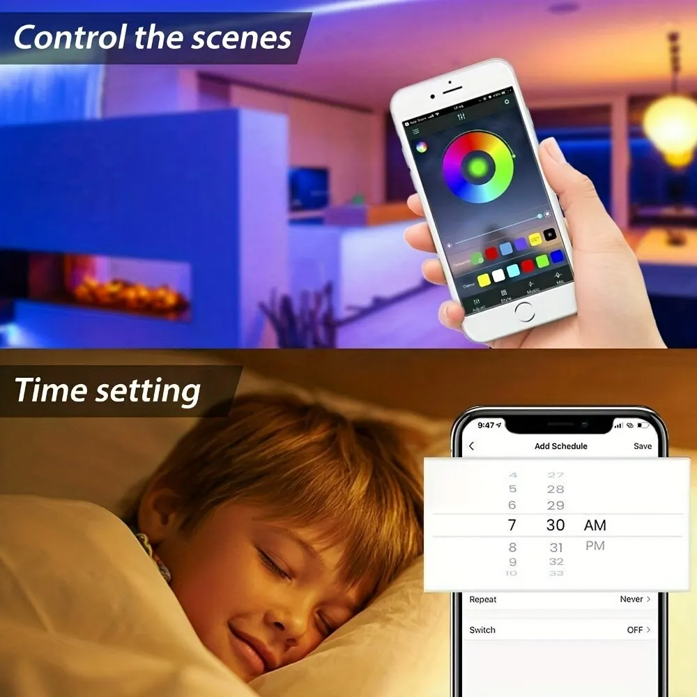 Светодиодные Ленты RGB С Дистанционным Управлением SMD5050 SMD Для Украшения Комнаты