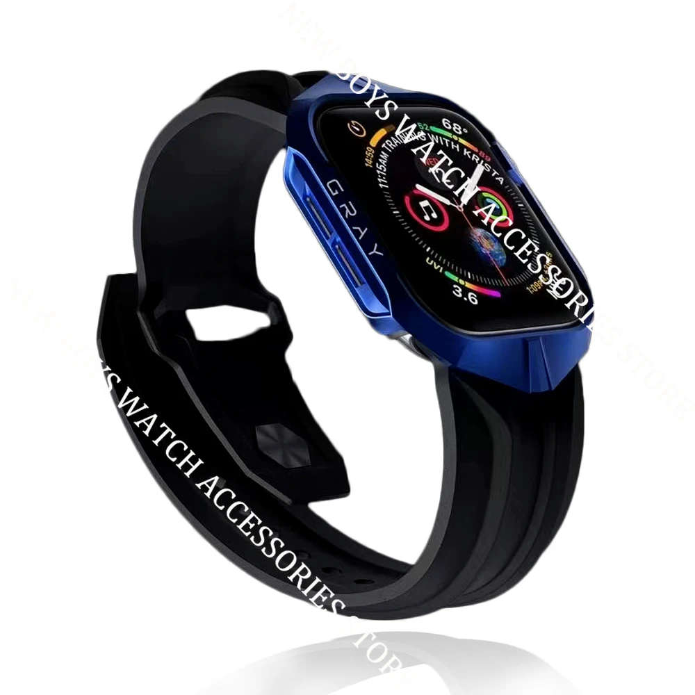 Роскошный стальной чехол для часов Apple Watch 6 se 5 4 42 мм 44 спортивный Чехол Iwatch 38 40 3 2 1