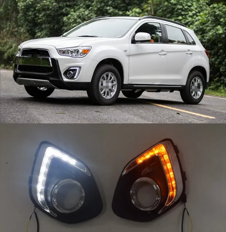 

Mitsubishi ASX 2013-2015 Светодиодные Дневные Ходовые Огни DRL Водонепроницаемые Противотуманные Фары 12 В Дневной Свет В Одн...