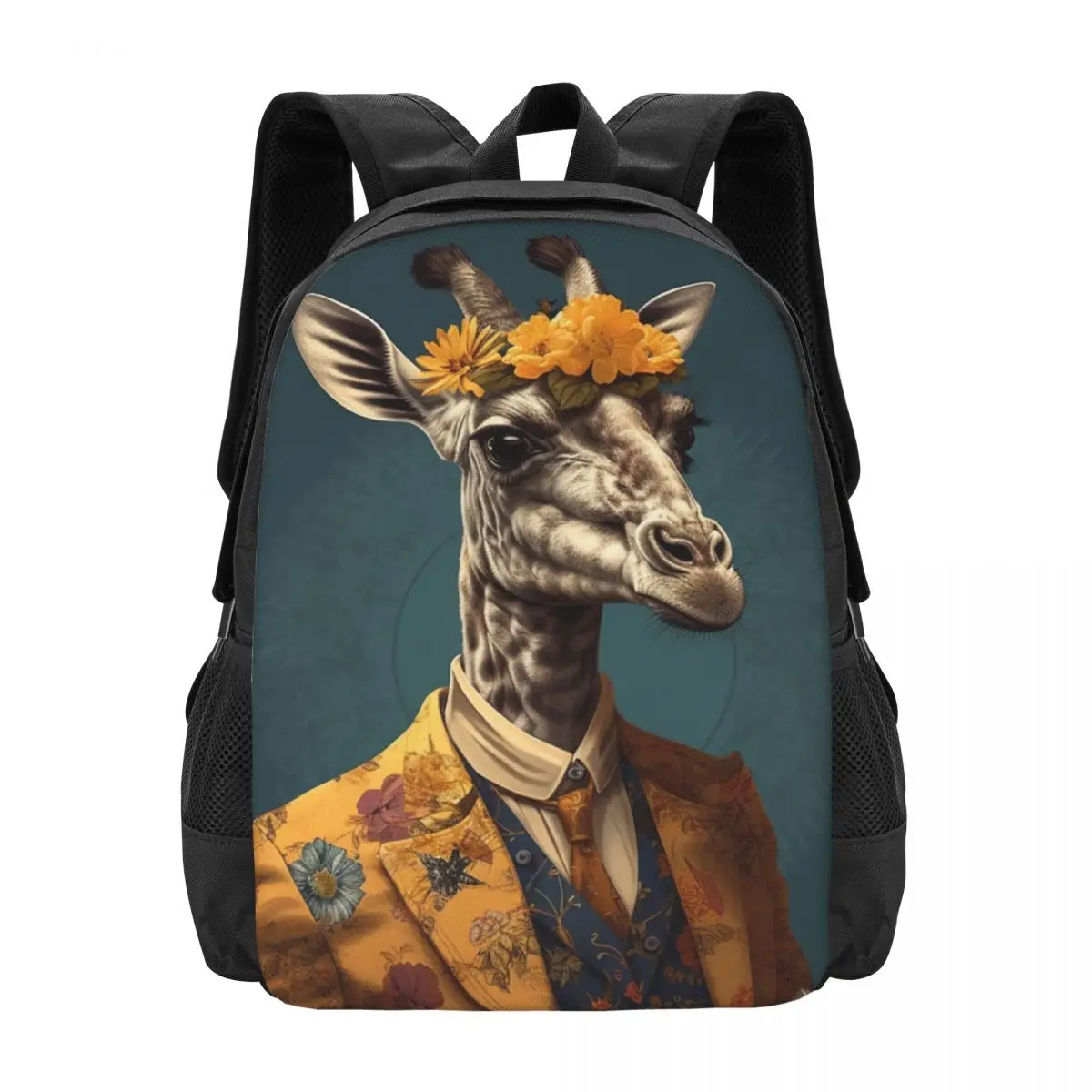 

Giraffe Backpack Dapper Clothing Workout Backpacks Boy Girl Designer Big High School Bags Cute Rucksack