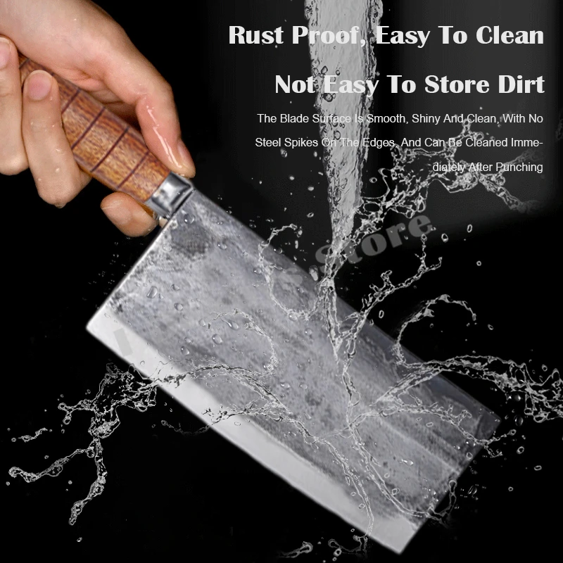 Профессиональные кухонные ножи-тесак ручная ковка 40cr13 стальные мясные ножи