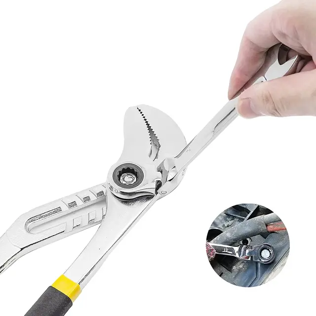 3 pcs 6~22mm Flexible Ratchet Wrench Set, Metric Spanner Gear Ring Ratcheting Combination Flexi Wrench Kit for car repair 3