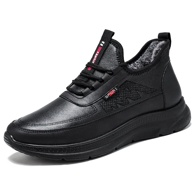 Cotton Boots New Winter cotton shoes large women's shoes Plush casual couple warm snow boots men Non Slip Waterproof shoes