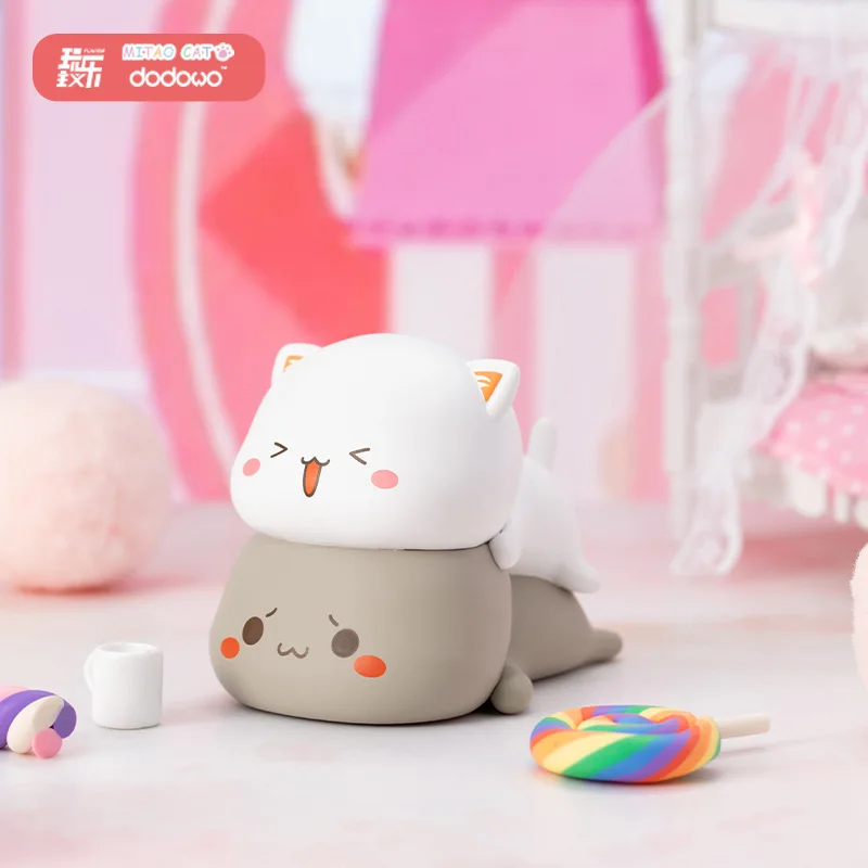 

Милая мультяшная фигурка Милая кошка MITAO, наклейки в виде слепых коробок, украшения с эмоциями, настольное украшение, детский подарок, подар...