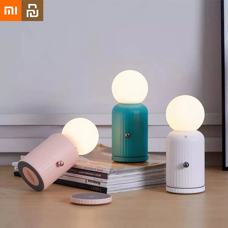 

Настольная Беспроводная зарядная лампа Xiaomi Youpin D6 с плавным затемнением ночник 1200 мА/ч переменный цвет беспроводной ночник