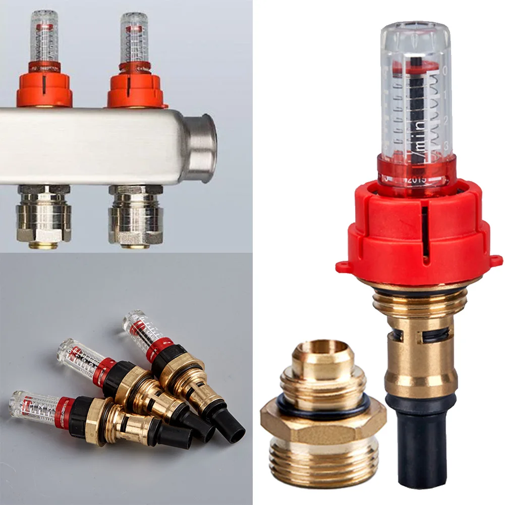 1 шт. расходомер для водонагревательного коллектора 0 5-5 л/мин DN15 с визуальным