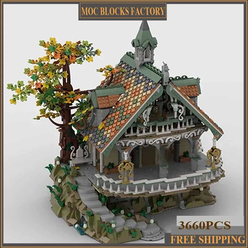 Модель Ring King Street View Moc Building Bricks The Last House Technology Модульные блоки Подарки