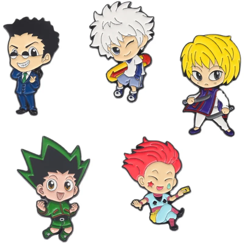 Эмалированная булавка HUNTERxHUNTER на заказ голл Курапика леорио хиока брошь лацкан