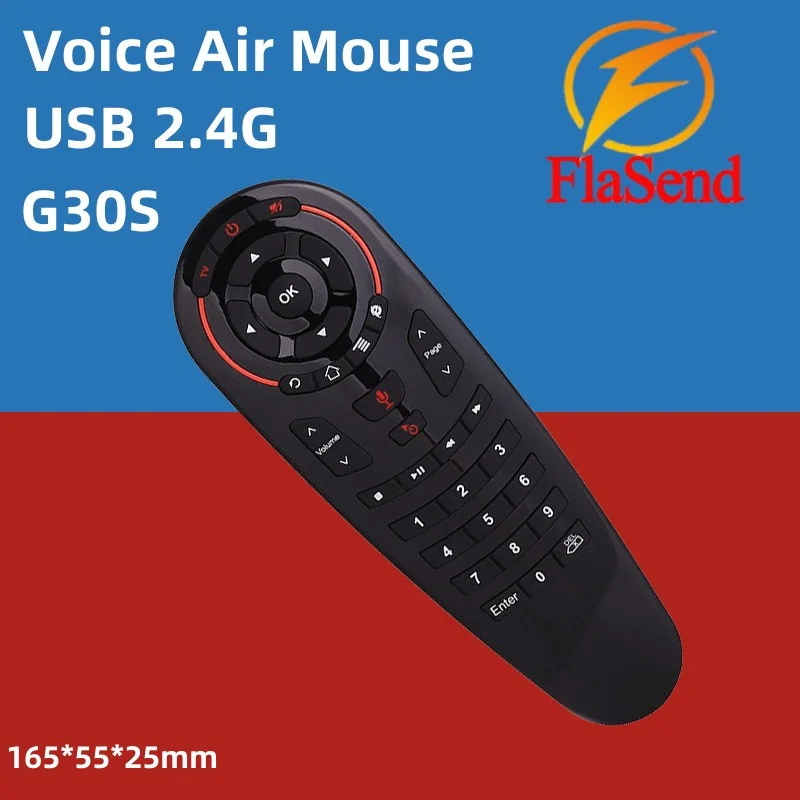 

Пульт дистанционного управления Flasend Andiod TV USB 2,4G G30S