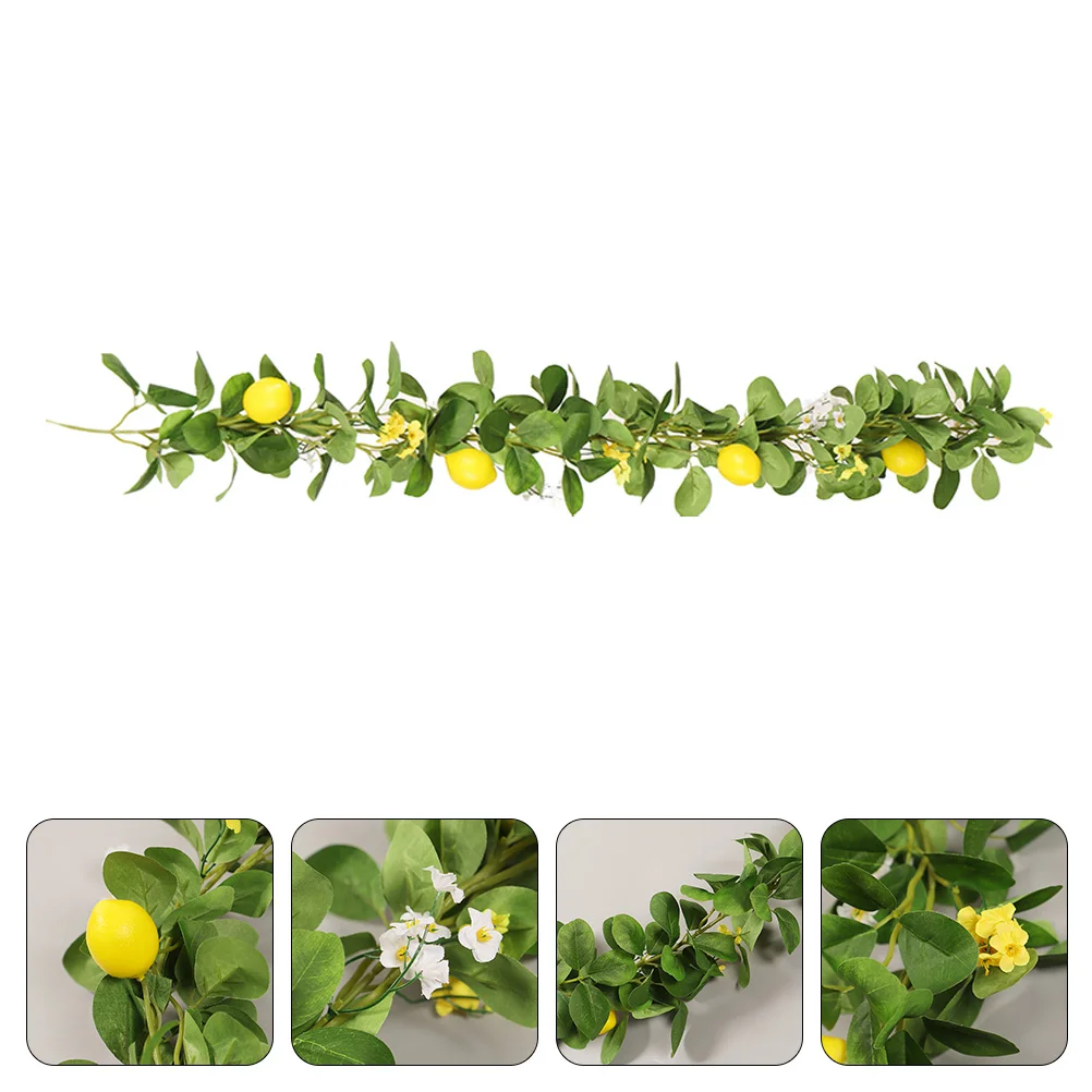

Lemon Cane Simulation Garland Decor Hanging Front Door Yellow Artificial Rattan Festival