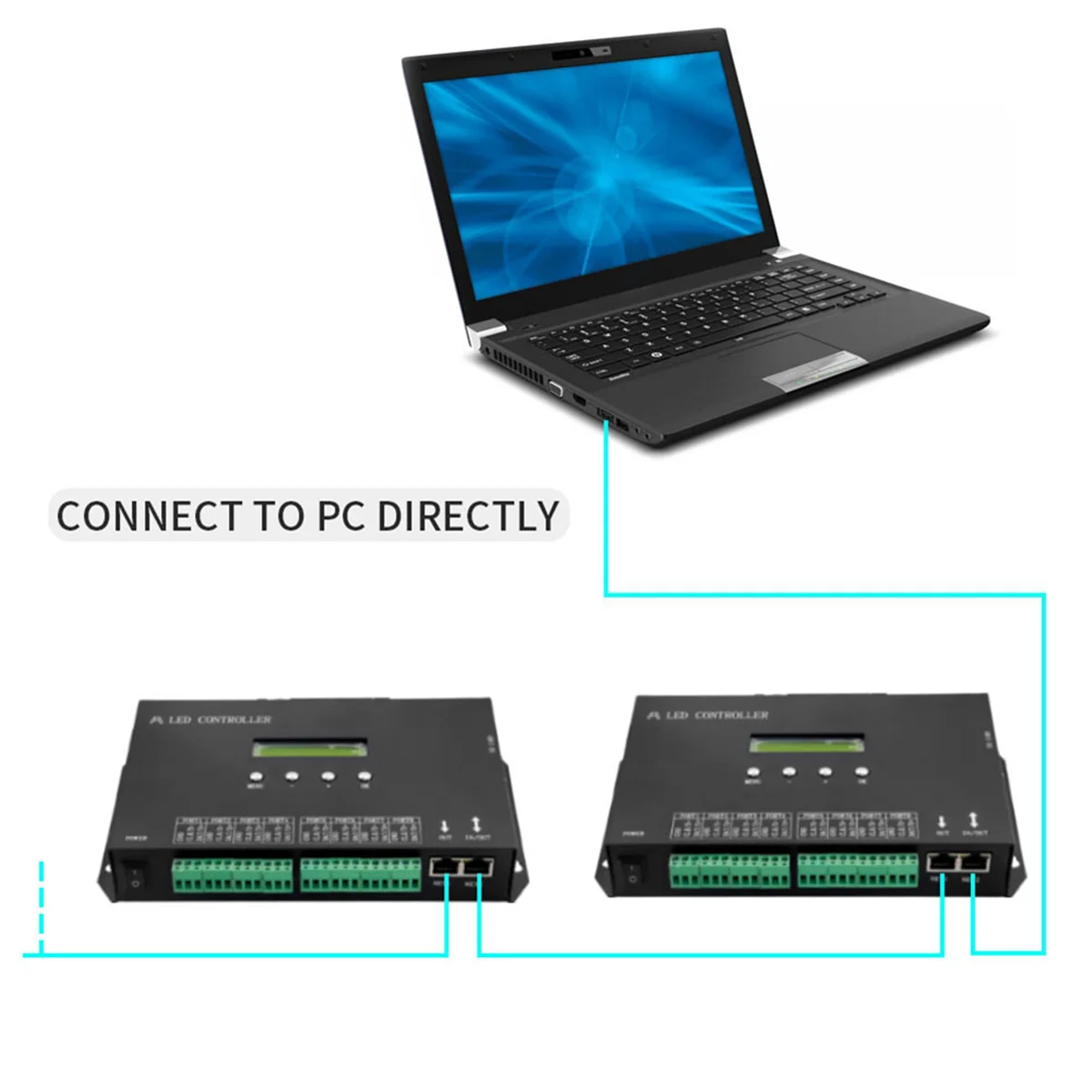 Контроллер Artnet-SPI с поддержкой Wi-Fi флэш-карт памяти SD (H807SA)