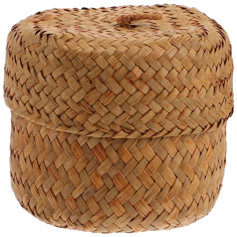 

Nordic Style Hand-Woven Storage Basket Flower Pot Fruit Rattan Basket Plant Pot Container Collapsible Seagrass Laundry Basket