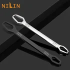 Универсальный ключ Torx, регулируемый гаечный ключ с трещоткой, 8-22 мм, для ремонта велосипедов и мотоциклов, металлические инструменты с двойной головкой