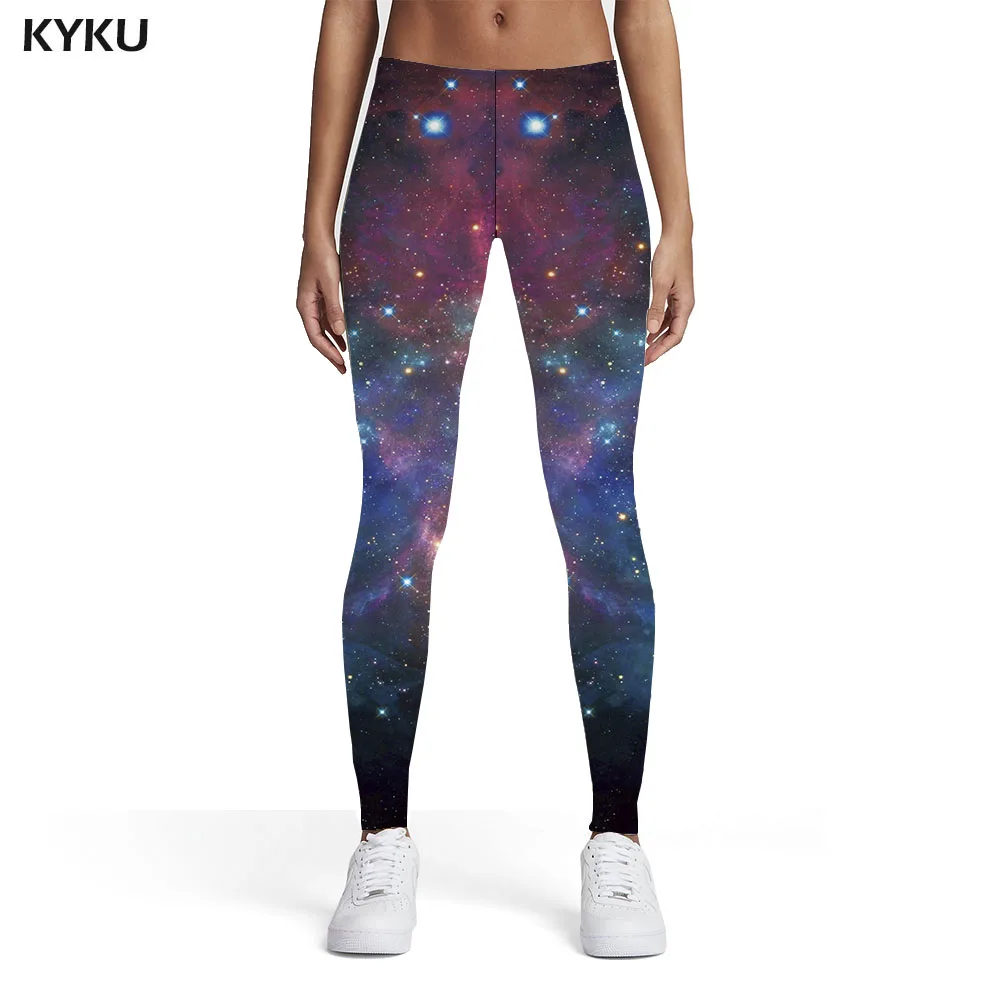 

KYKU Galaxy Leggings Women Space Trousers Universe Sport Colorful 3d Print Womens Leggings Pants Jeggings Bodybuilding Skinny