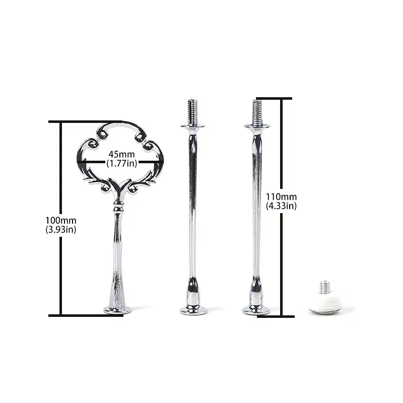 3-уровневая подставка для торта с короной, тарелка с фруктами, ручка, фурнитура, стержень, подставка, держатель для свадебной вечеринки, изготовление тарелок для кексов, сервировка