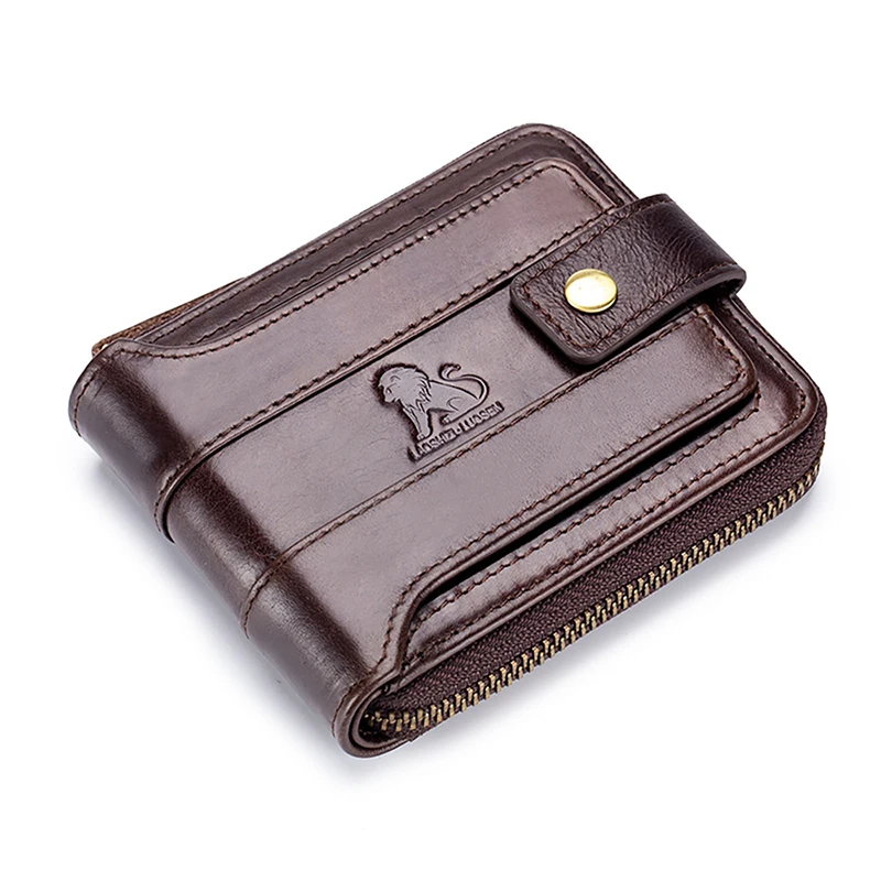 

Men's Cowhide Top Layer Zero Genuine Leather Driver's License Bag Anti-theft Horizontal Multi ID Bank Name Card Holder Wallets