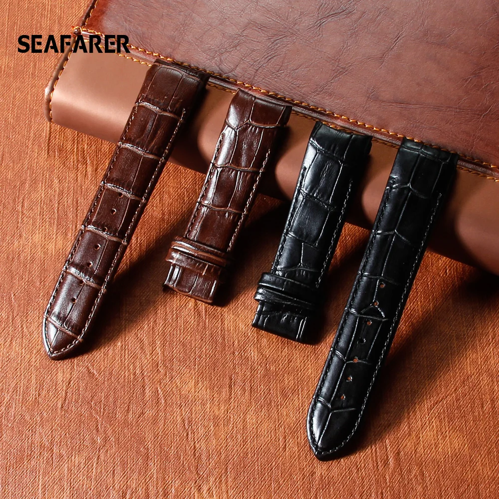 

Watch Accessories Leather Strap for Tissot Couturier T035 Belt T035617A 439 627A T035410 22 23 24mm Black Brown Men's Watch Band