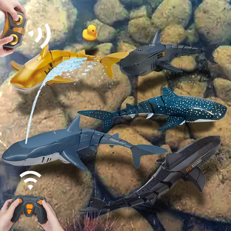 

Rc Sharks Swimming Pools Baby Bath Tub Water Toys Robots for Boys Children Kids Educational Remote Control Fish Electric Animals