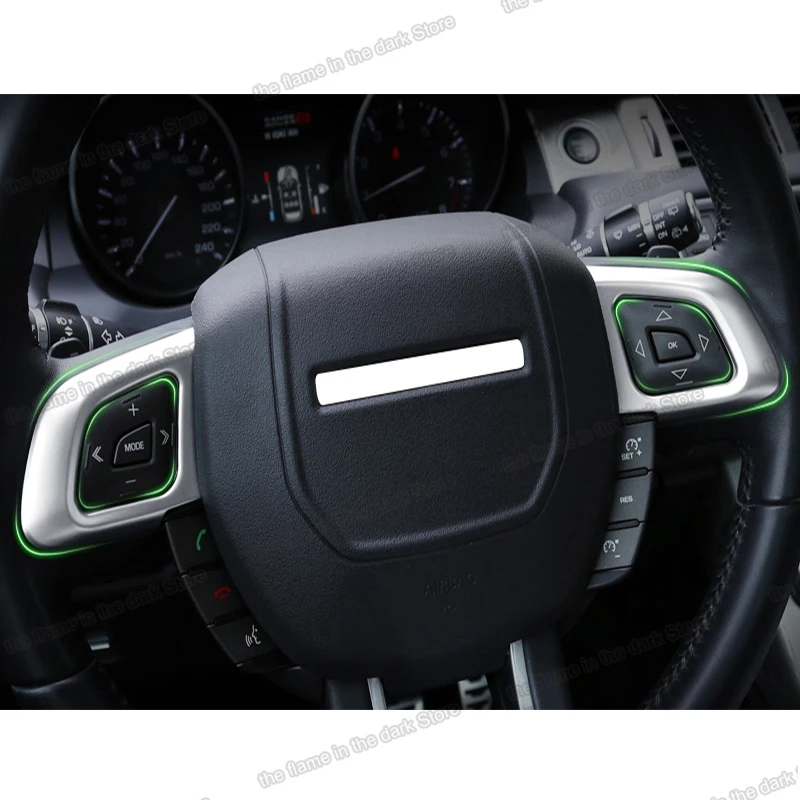 Lsrtw2017 abs кнопки рулевого колеса рамка триммер для range rover evoque 2011 2012 2013 2014 2015 2016