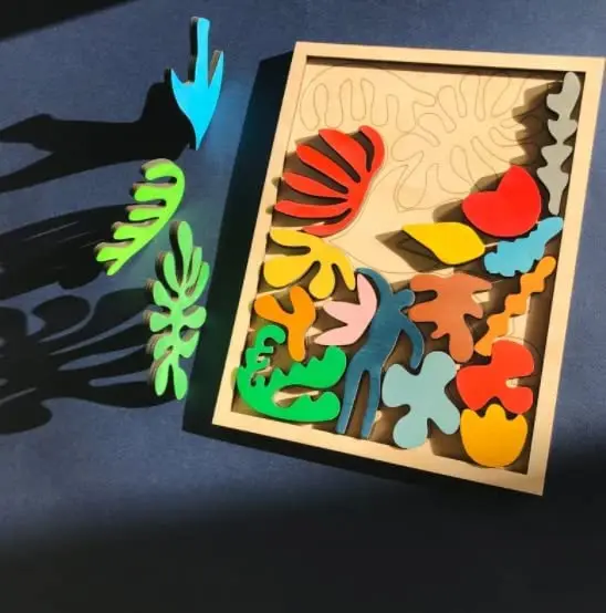 

Деревянные игрушки Монтессори, абстрактное искусство, творчество, Обучающие головоломки Монтессори, строительные элементы, форма для создания воображения