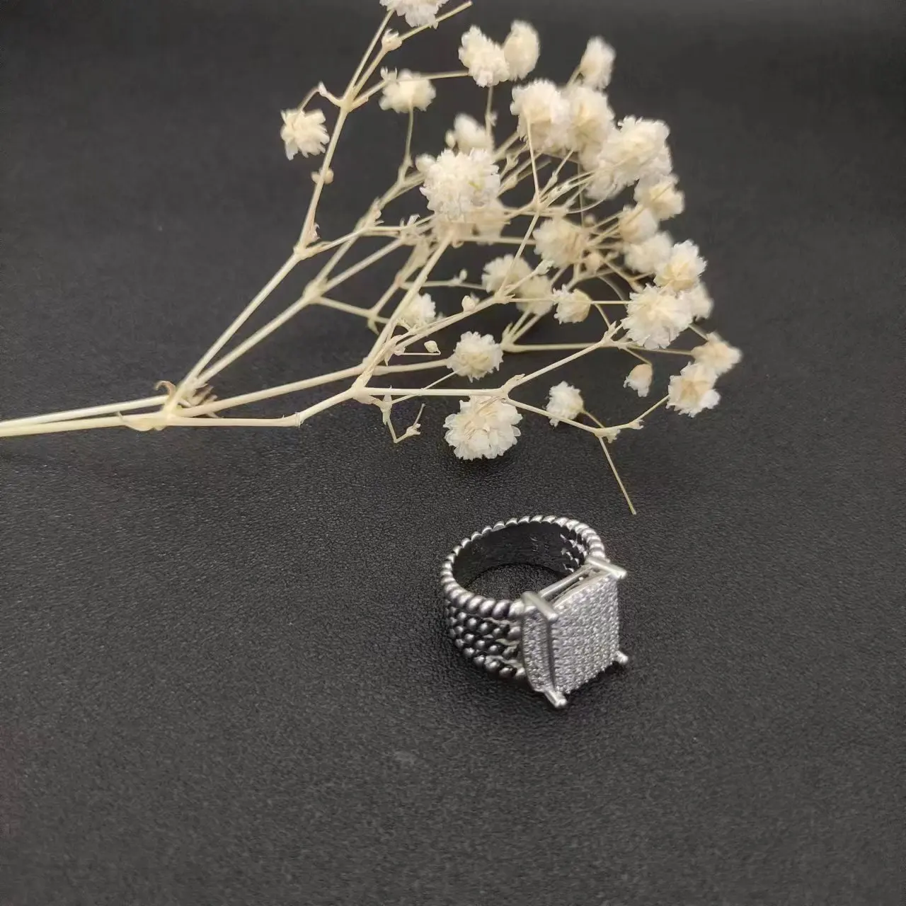 Popular Jewelry David Yurman Rings for Woman DY Eden Emerald Diamond Eternity Band  Silver 925 Plated Platinum