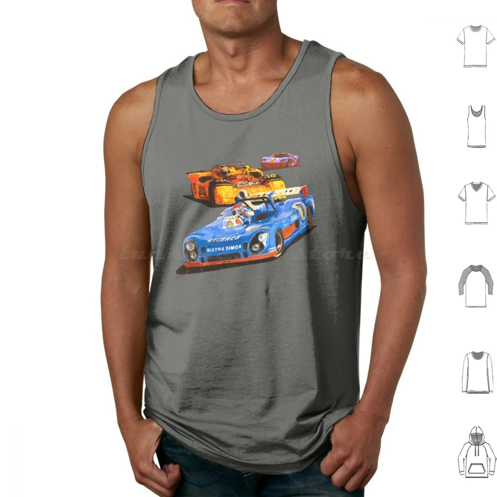 

Vintage Le Mans Matra Simca , Alfa Romeo 33 / 3 , Gt40 Tank Tops Vest Sleeveless Vintage Le Mans Matra Simca Alfa Romeo 33 3