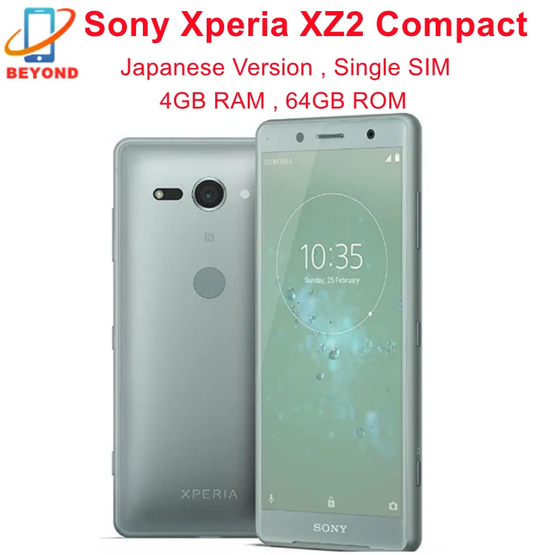 

Смартфон Sony Xperia XZ2 Compact, 64 Гб ПЗУ, 4 Гб ОЗУ, одна SIM-карта, экран 5,0 дюйма, Восьмиядерный процессор Snapdragon 845, оригинал