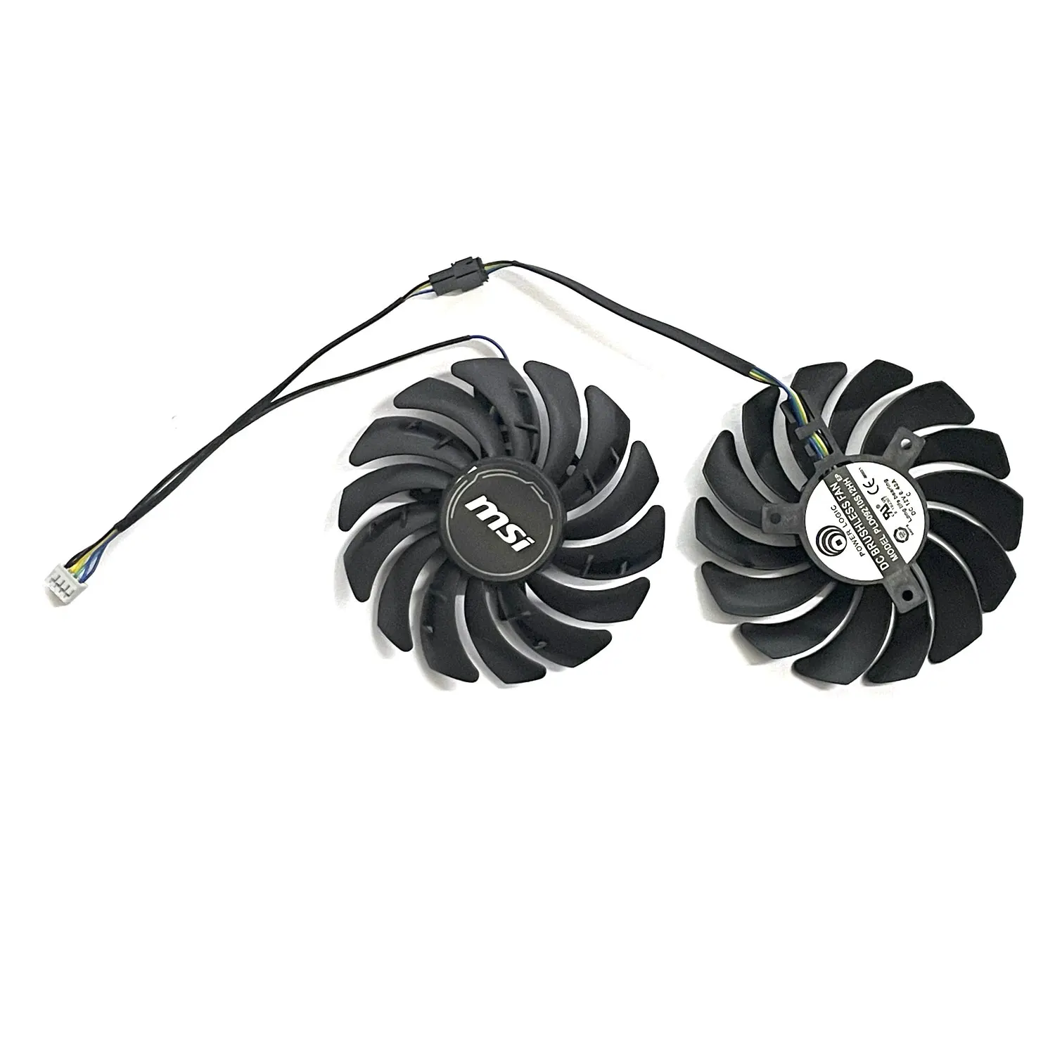 Фото Вентилятор для видеокарты MSI RADEON RX 5600 5700 XT MECH OC, 4 контакта, 87 мм №4