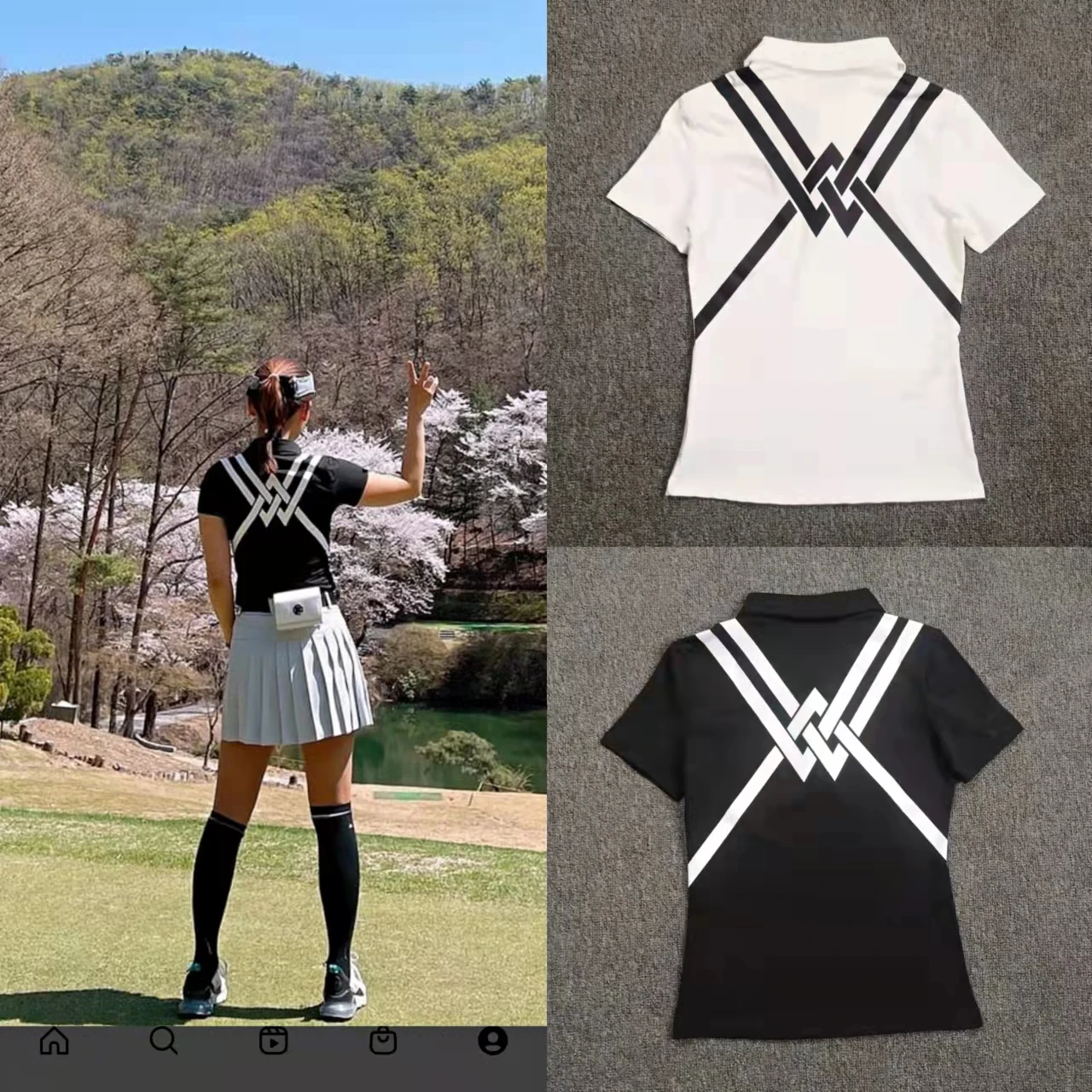 

Женская футболка с коротким рукавом Golf, новинка 2022, одежда для гольфа, быстросохнущая дышащая Облегающая белая спортивная черная футболка с...