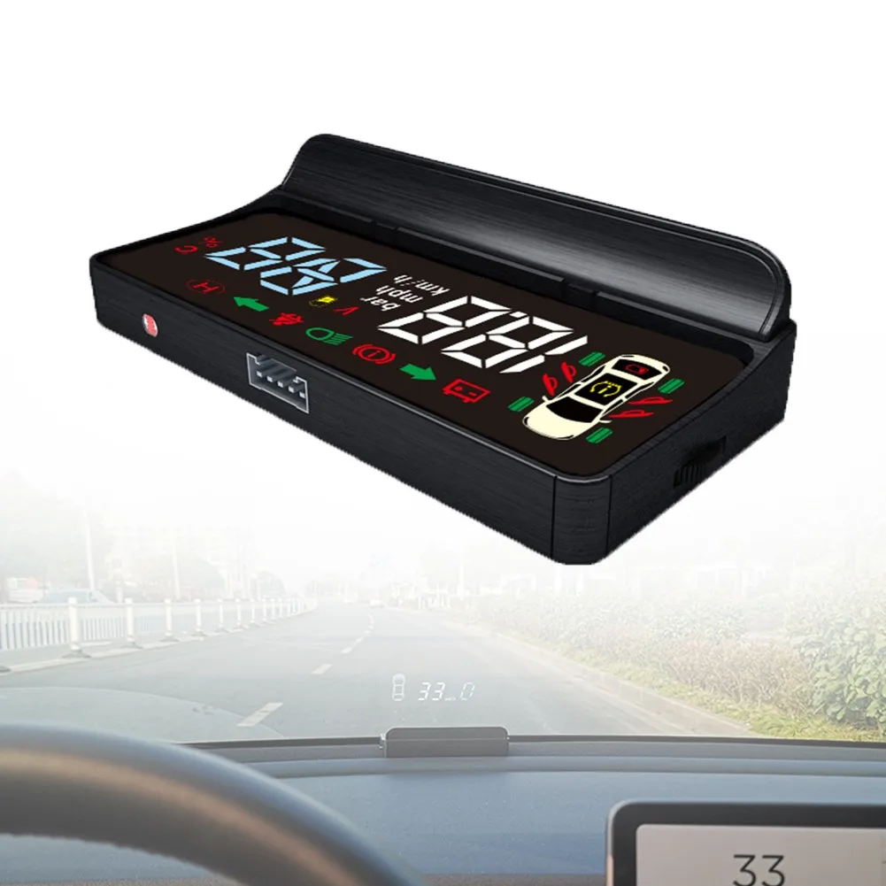 

118x56x13.6CM M3 Vehicle Speed Alarm Electric Gear Head-Up Display Fit For Tesla Model 3 HUD Auto Brake Alarm