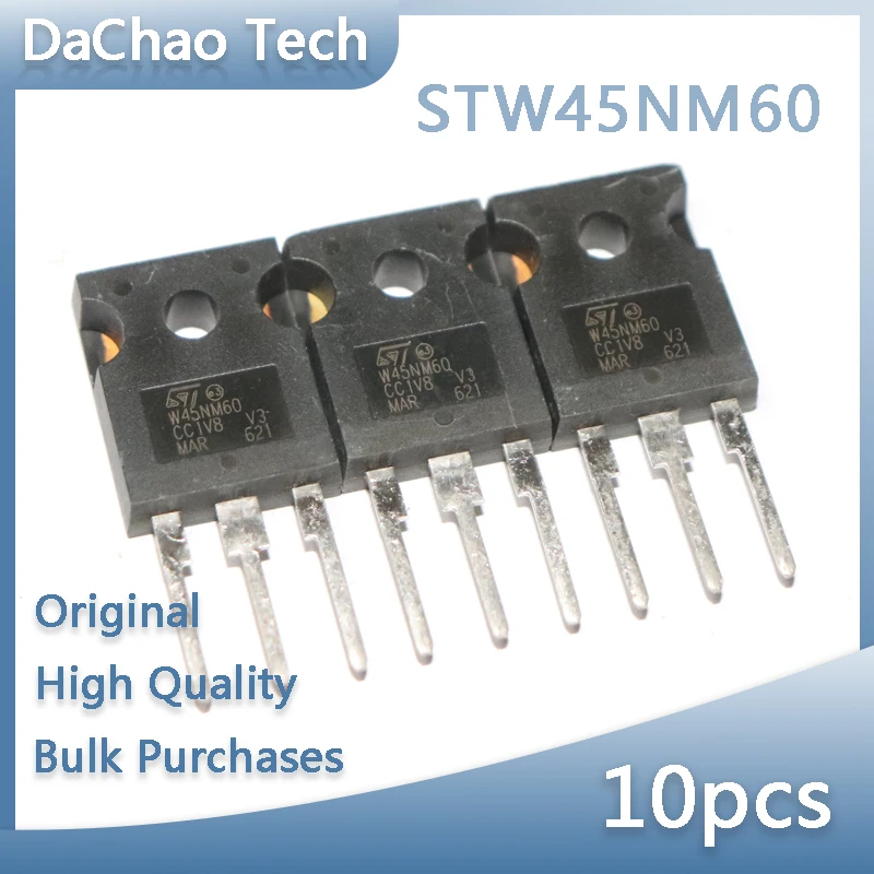 10pcs STW45NM60 45NM60 600V 45A ST FET TO-247 Original New