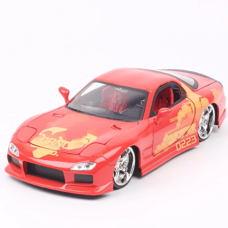 Модель литая автомобиля из металлического сплава Jada 1:24 Mazda RX-7 детские игрушки
