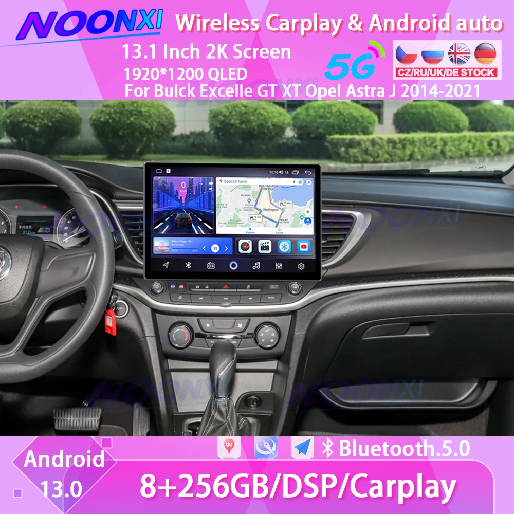 QLED 2K экран Android 13 для Buick Excelle GT XT Opel Astra J 2014-2021 автомобильное радио DVD