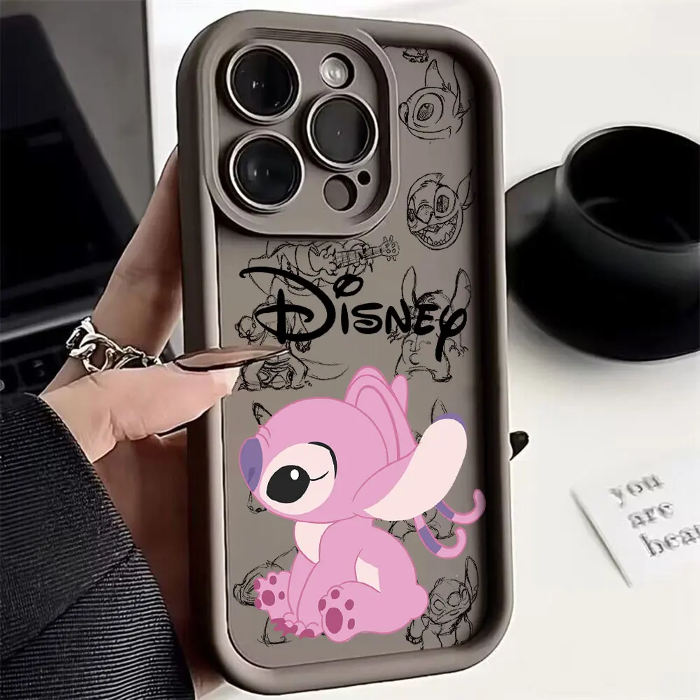 Популярный мультяшный Стич задняя крышка для OPPO A7 A15 A16 A17 A38 A53 A54 A55 A58 A60 A72 A76 A78 A94 A98