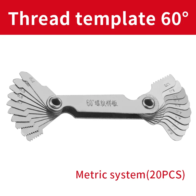 

Метрический/имперский калибр резьбы из нержавеющей стали 20 шт