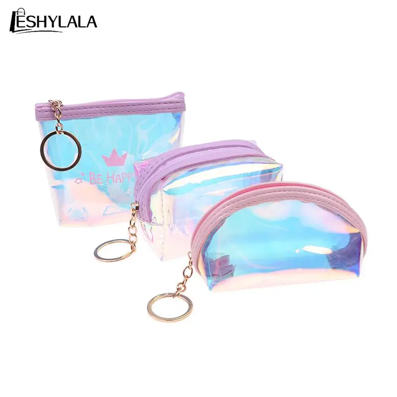 

Лазерная косметичка, Женский чехол для макияжа, прозрачный чехол для макияжа из ПВХ, органайзер для лазерной красоты, мини-сумка-желе для да...