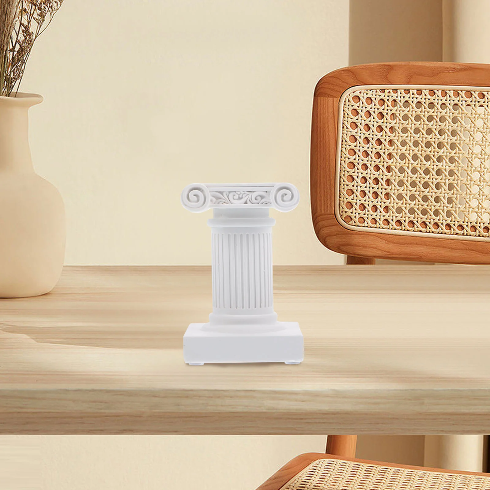 

Resin Candlestick Photo Prop Pillar Holder Room Tea Light Decoration Pedestal Stand