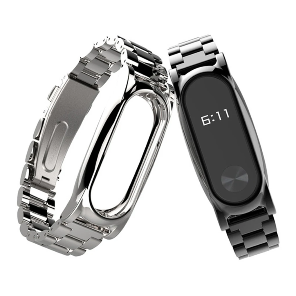

Сменный ремешок для Xiaomi Mi Band 2, сменный регулируемый металлический браслет из нержавеющей стали для наручных часов