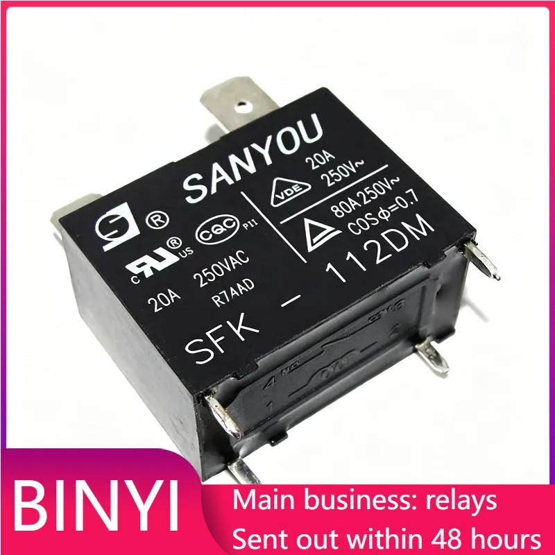 OEM 1 шт.лот SFK-112DM Sanyou 12В 20А реле запуска охлаждения материнской платы кондиционера 4-контактное (art.: 3920db511e9f1) - 3920db511e9f1