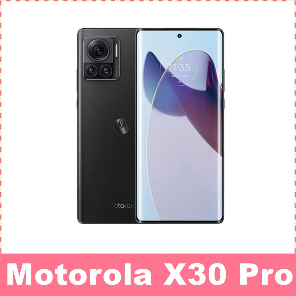 Motorola Moto X30 Pro 200MP Camera 6.7 Inch 144Hz pOLED Snapdragon 8+ Android Phone 4610mAh 125W Charger