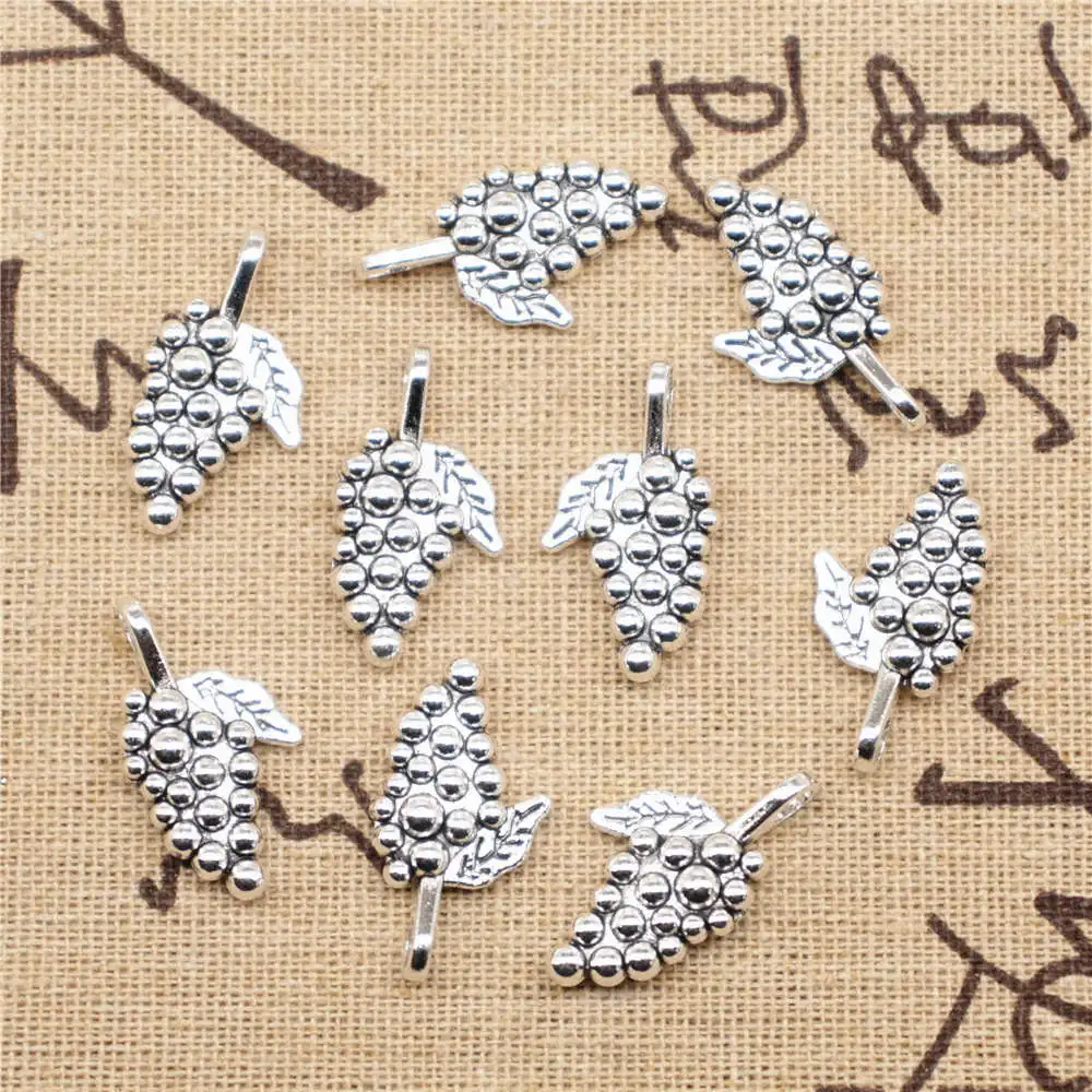 

4 шт., подвески в виде винограда, 14 х26 мм